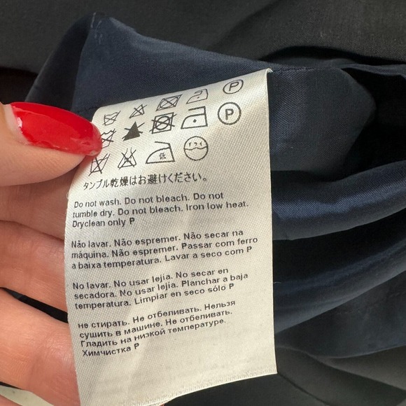 Escada Womens Rabah Pencil Skirt Size 38 Dark Blue Knee Length Career Classic‎ - Picture 14 of 16